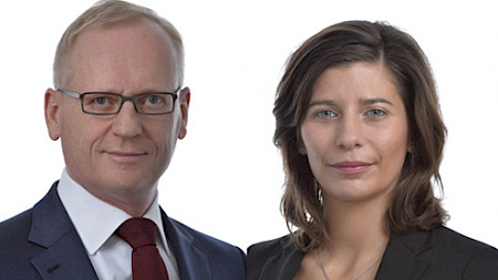 Lucas van Berkestijn und Cécile Churet, Sustainability Investing (SI) Client Specialists bei RobecoSAM.