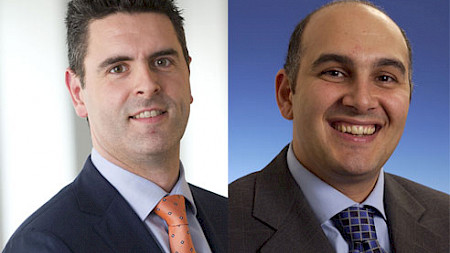 Kris Hermie, Senior Portfolio Manager (Global High Dividend) und Moudy El Khodr, Senior Portfolio Manager (Fonds US High Dividend) bei ING Investment Management.
