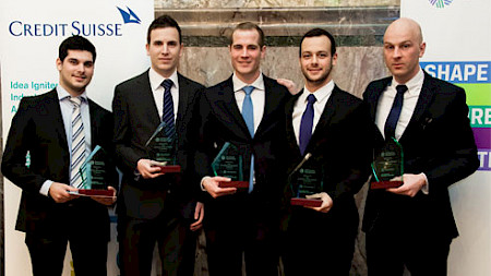 V.l.n.r: Ludovic Mojonnet, Guillaume Nagy, David Roethlisberger, Marc Chaubert und Florian Christoph Domin