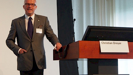 Christian Dreyer CFA, Moderator des Anlasses und CEO von CFA Switzerland.