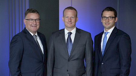 Zuwachs bei der Credit Suisse im Fixed-Income-Bereich: Armin Bischofberger, Philippe Wechsler und Sébastien Zöller