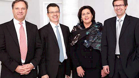 Ahead-Verwaltungsrat (v.l.n.r.): Heinz Frommelt, Doris Beck, Beat Frischknecht, Karlheinz Ospelt.