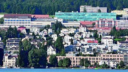 Blick auf das von der CS übernommene Areal in Horgen Oberdorf.