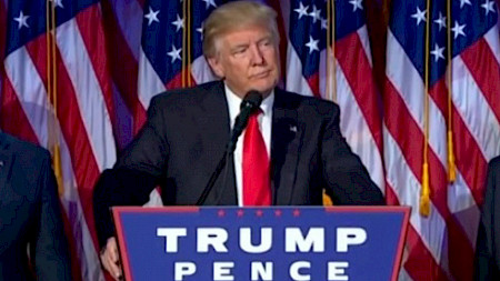 Donald J. Trump ist neuer US-Präsident Bild: Screenshot ZDF