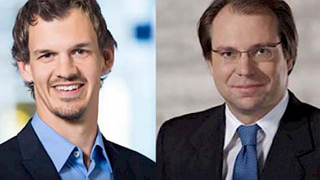 Christoph Wenk Bernasconi (links) und Alexander Wagner (links) von der Universität Zürich.
