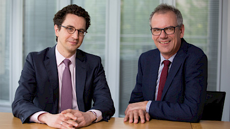 Harald Lohre (l.), Senior Research Analyst, Invesco Quantitative Strategies und Martin Kolrep, Senior Portfolio Manager, Invesco Quantitative Strategies. 
