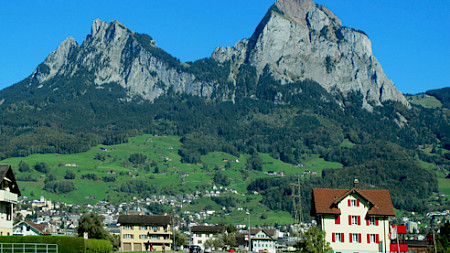 Der Mythen in den Schwyzer Alpen. Bild: Joujou (Pixelio)