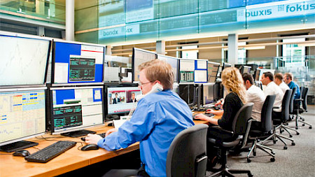 Händler an der Börse Stuttgart