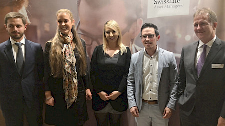 Gewinner des Swiss Life Studienpreis und Stefan Mächler, CIO der Swiss Life 