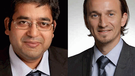 Ajay Jain, Head Portfolio Engineering bei Barclays und Gil Platteau, Head Barclays Funds & Advisory Schweiz