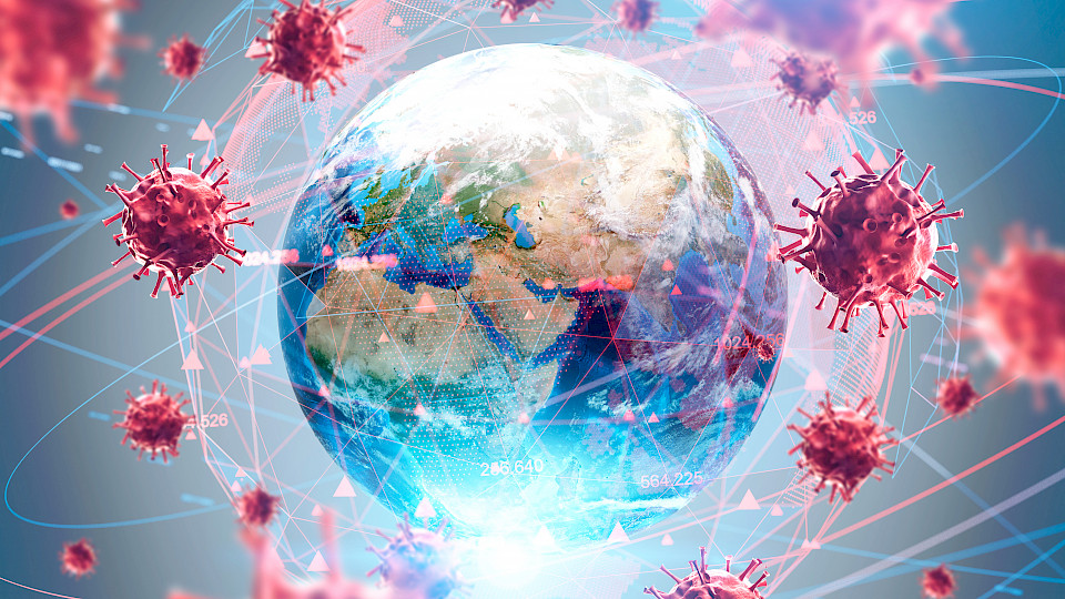 Das Coronavirus hat die Welt im Würgegriff. (Bild: Shutterstock.com/imageflow)
