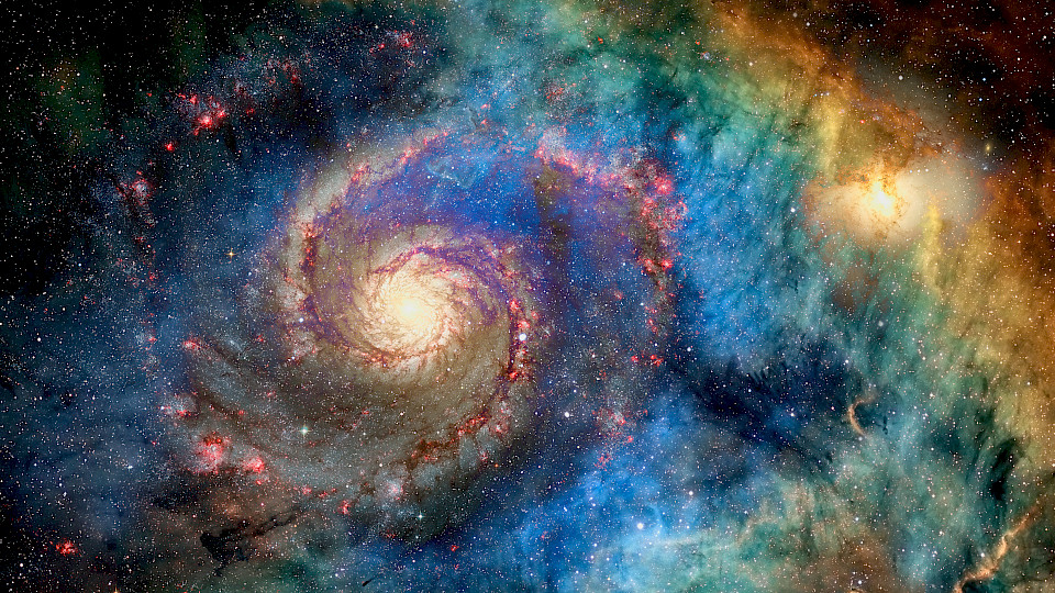 Raum und Zeit: Eine Spiralgalaxie, viele Lichtjahre von der Erde entfernt. (Bild: Shutterstock.com/NASA Images)