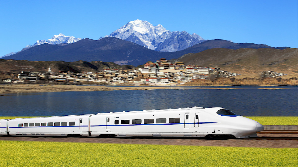 Die chinesische Regierung hat zur Bekämpfung des wirtschaftlichen Schadens, der durch die Pandemie verursacht wurde, ein massives Konjunkturprogramm lanciert. Das beinhaltet unter anderem den Ausbau ihrer Hochgeschwindigkeitszüge. (Bild: Shutterstock,com)