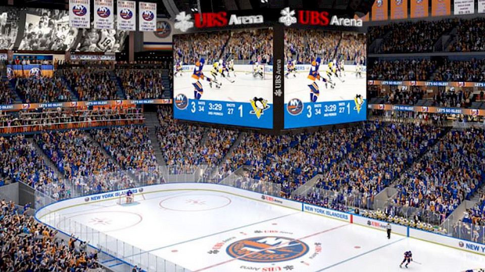 Das neue Stadion der New York Islanders wird für die nächsten 20 Jahre nach der UBS benannt sein. (Bild: UBS)