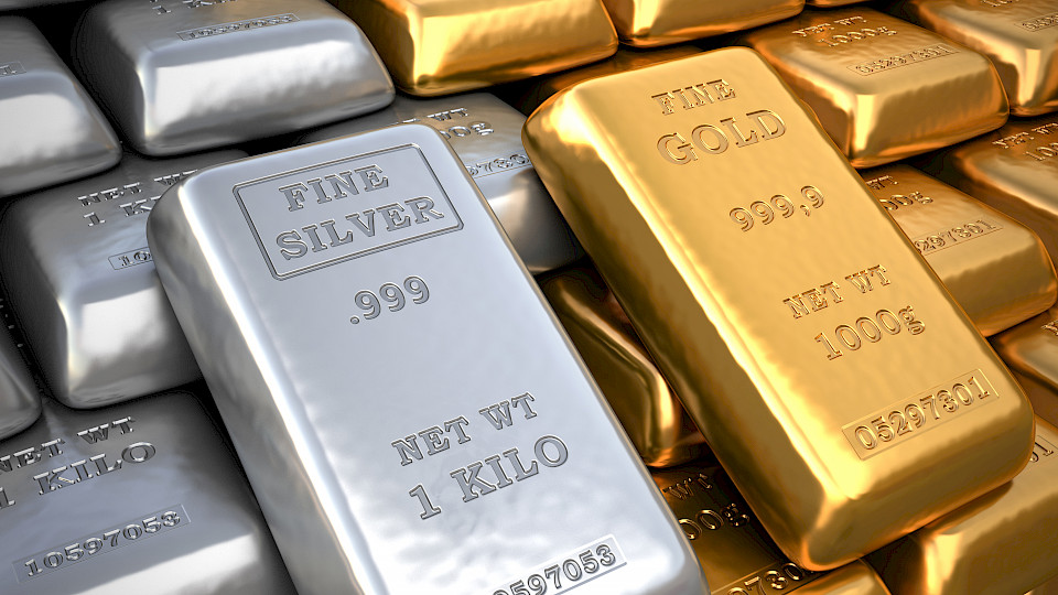 Die Silber- und Goldpreise haben Luft nach oben. (Bild: Shutterstock.com/Inozenmtsev Konstantin)