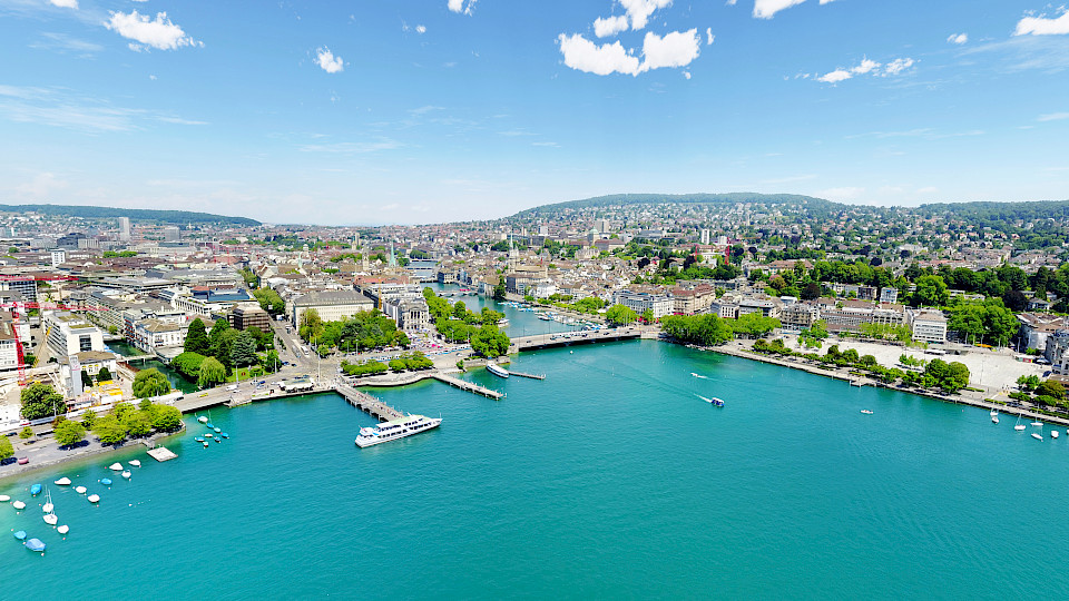 Zürich (im Bild) und Genf nehmen eine führende Position ein, wenn es darum geht, günstige Bedingungen für die Asset-Management-Branche zu bieten. (Bild: Shutterstock.com/Globalvision360)