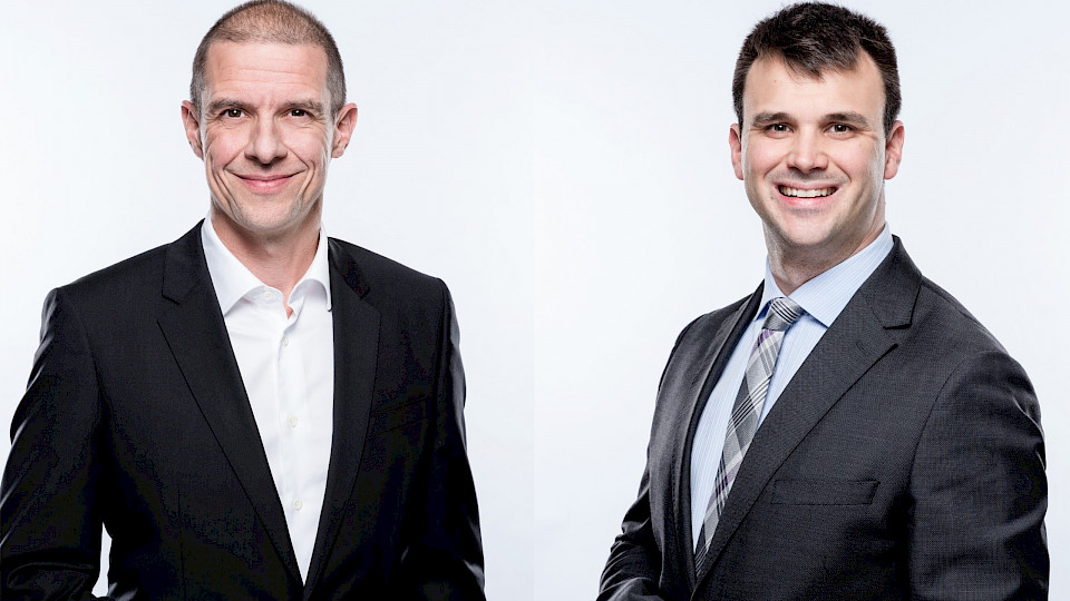Urs Indermühle (links) wird neuer Head Health Sciences & Wellness Schweiz und Raphael Maccagnan (rechts) verantwortet den Sektor Private Equity.