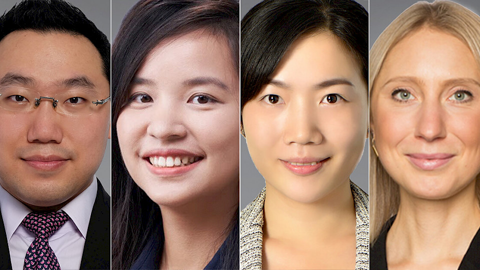 Henry Zhang, Ashley Chung, Faye Gao, Alina Donets (v.l.n.r.), Lombard Odier Investment Managers (Quelle: LOIM)