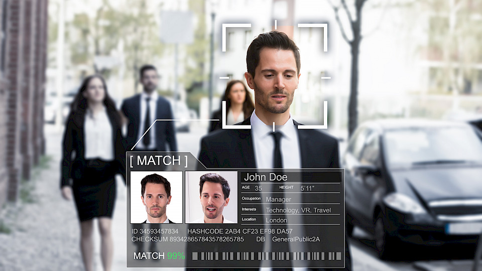 Gesichtserkennung für die Massenüberwachung wirft immer mehr Fragen zu den Auswirkungen auf Privatsphäre, Datenschutz und Freiheitsrechte auf. (Bild: Shutterstock.com/Andrey Popov)