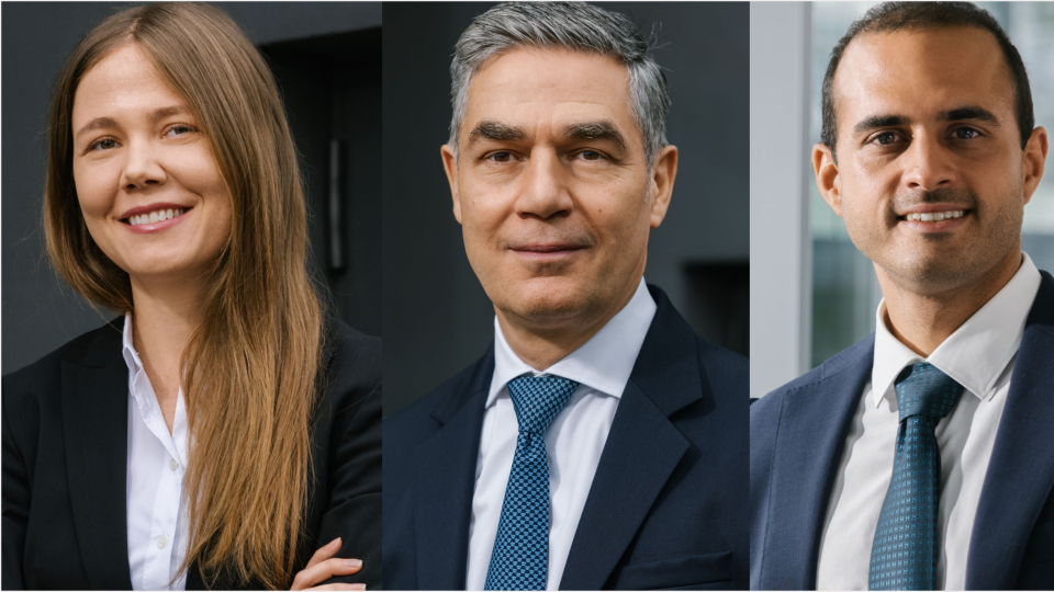 Tanja Kusterer, Thomas Rutz und Dimitris Nteventzis (v.l.n.r.) verstärken das Emerging-Markets-Team von Fisch AM.