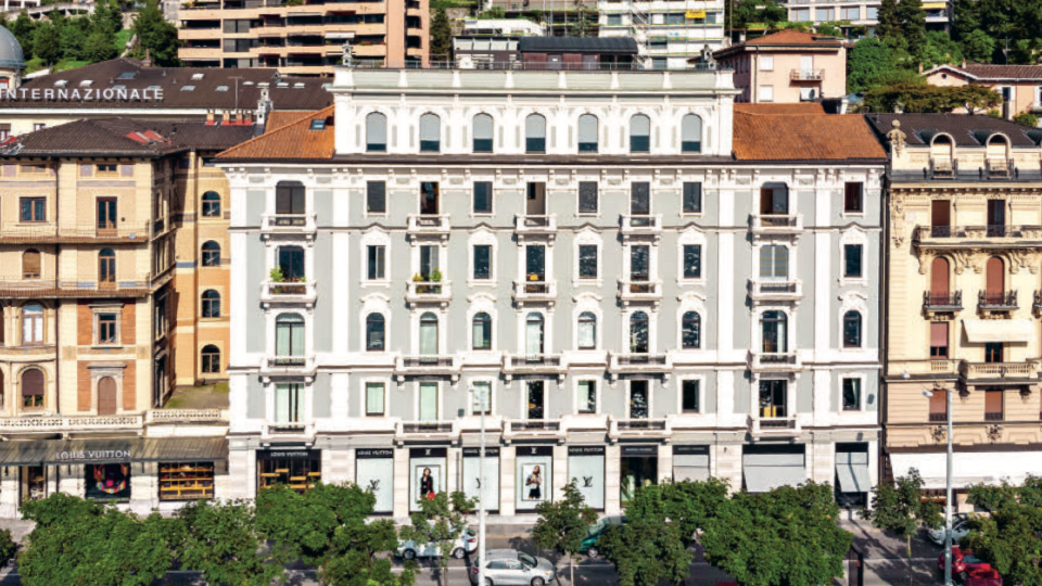 Die Liegenschaft an der Via Nassa aus der Anlagegruppe Geschäftsimmobilien Schweiz (Quelle: Swiss Life, Foto Werder)