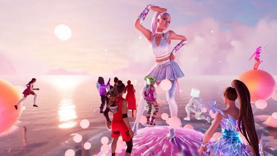 Gehört die Zukunft dem Metaversum mit Virtual-Reality-Welten wie Ariana Grande’s Fortnite tour? (Quelle: «The Verge»)