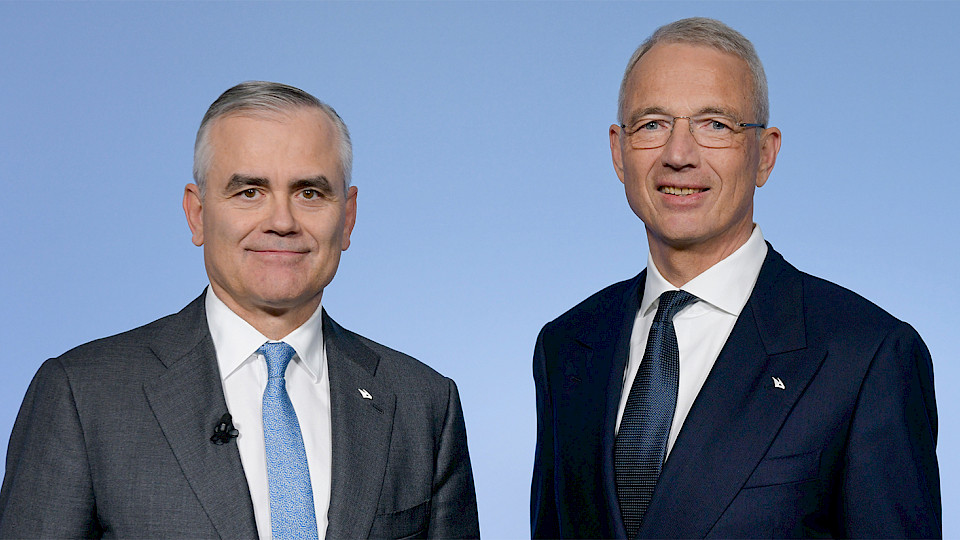 CEO Thomas Gottstein (links) und Verwaltungsratspräsident Axel Lehmann sollen die Credit Suisse wieder zu alter Stärke führen. (Bild: ZVG)