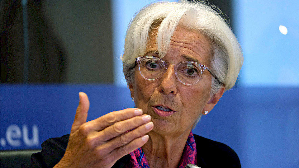 EZB-Präsidentin Christine Lagarde: Mache mir Sorgen um Menschen, die die Risiken nicht verstehen. (Bild: Shutterstock.com/Alexandros Michailidis)