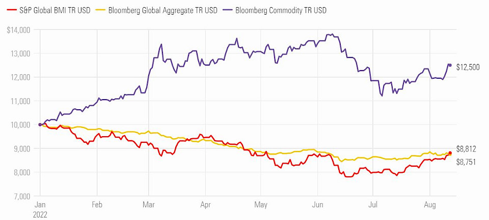 Quelle: Morningstar Direct, 15. August 2022