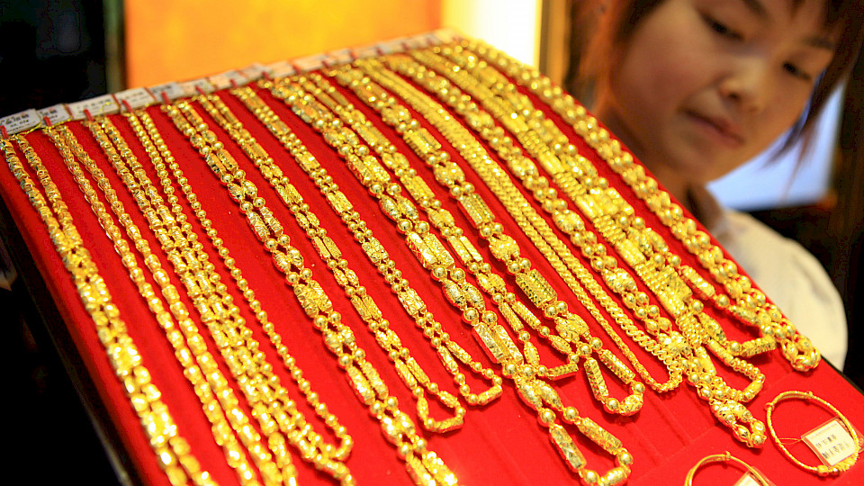 Goldschmuck ist in China immer noch sehr beliebt. (Bild Shutterstock/humphery)