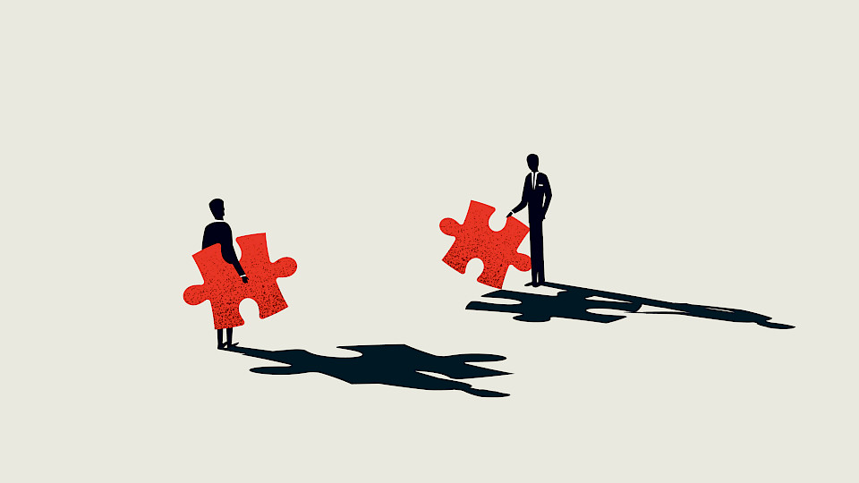 2023 dürften weniger Fimenzusammenschlüsse und -übernahmen über die Bühne gehen. (Bild: Shutterstock.com/MJGraphics)