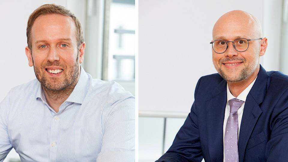 Pablo Hess (links) und Michael Günther,
Portfoliomanager und Entwickler von Tungsten TRYCON mit Sitz in Frankfurt. (Bild Tungsten)