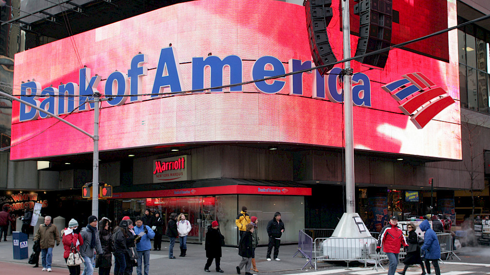 Laut Bloomberg hat allein die Bank of America in den vergangenen Tagen mehr als 15 Milliarden Dollar an neuen Kundengeldern erhalten. (Bild Shutterstock/Northfoto)