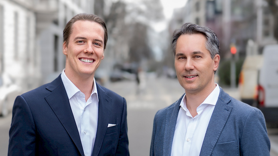 Florian Rummelein (links), CEO von Everon, und Andreas Bezner, CEO von Stableton. (Fote pd)