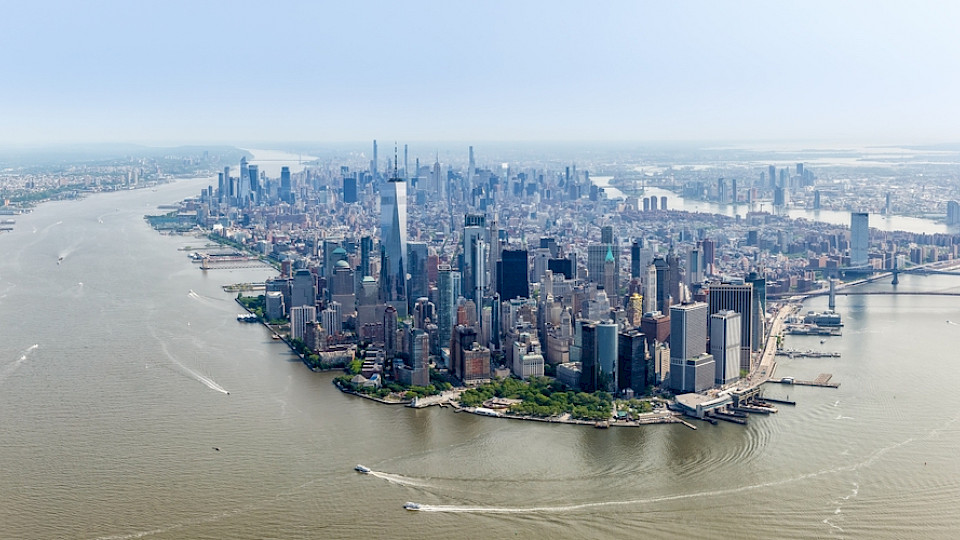 Gemäss einer neuen Studie könnte der New Yorker Stadtteil Manhattan bis 2100 im Meer versunken sein. (Bild Shutterstock/Markus Mainka)