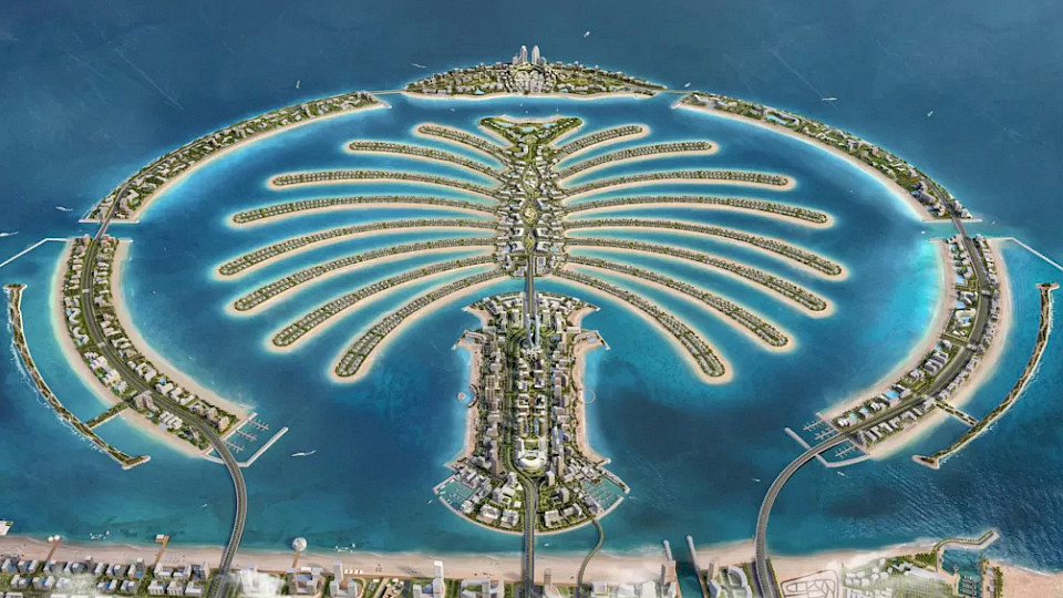 The Palm Jebel Ali: Die künstliche Insel gleich neben The Palm Jumeirah ist das neuste Mega-Projekt Dubais. (Bild: pd)