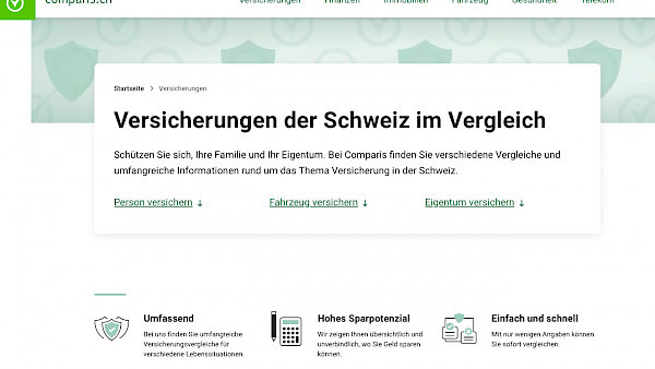 Finma stuft Comparis als Versicherungsvermittler ein