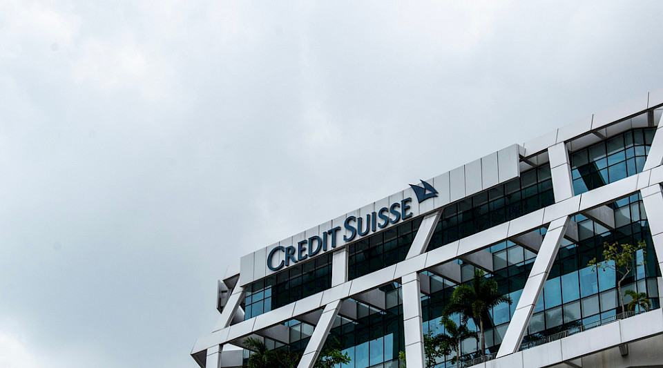 Credit Suisse in Singapore bevindt zich in het vizier van de waakhond van de financiële markten.  (Afbeelding door Saranya Phu Akat/Shutterstock)