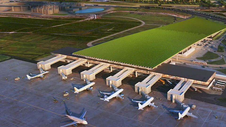 Ein Rebberg auf dem Dach: Das sind die Pläne für den Flughafen von Florenz. (Bild pd)