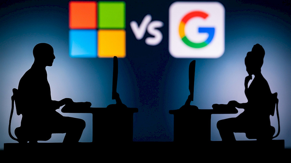 Microsoft und Google profitieren schon von KI. (Bild kovop/Shutterstock)