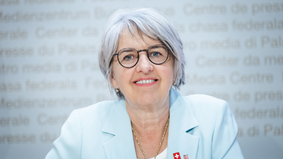 Bundesrätin Elisabeth Baume-Schneider begründet das Ja der Landesregierung zur Reform der Pensionskassen.  (Bild pd)