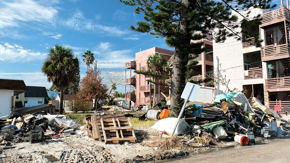 Hurrikan «Helene» hinterliess in den USA eine Spur der Verwüstung (Bild: Shutterstock / M Julian Photography).
