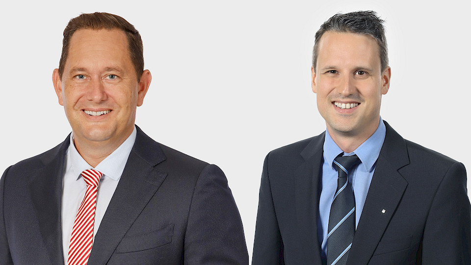 Daniel King-Robinson, Leiter Thematische Anlagen (links) und Daniel Lüchinger, CIO, Graubündner Kantonalbank
