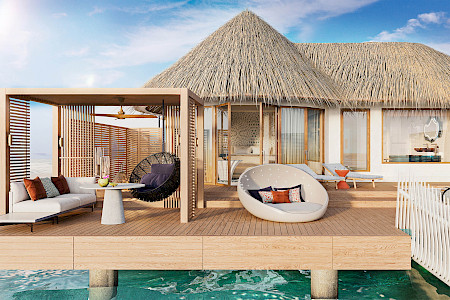 Über dem Wasser: Das W Maldives begeistert mit Villen und nachhaltigen Konzepten. (Bild: W Maldives)
