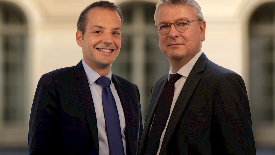 Emmanuel Petit (rechts) und Julien Boy von Rothschild & Co. (Bild pd)