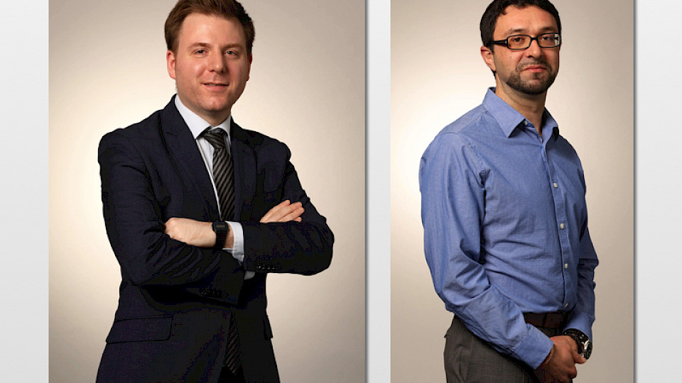 Christopher Mey (links), Head of Emerging Market Debt und Kroum Sourov, Fund Manager bei Candriam. (Bild pd)