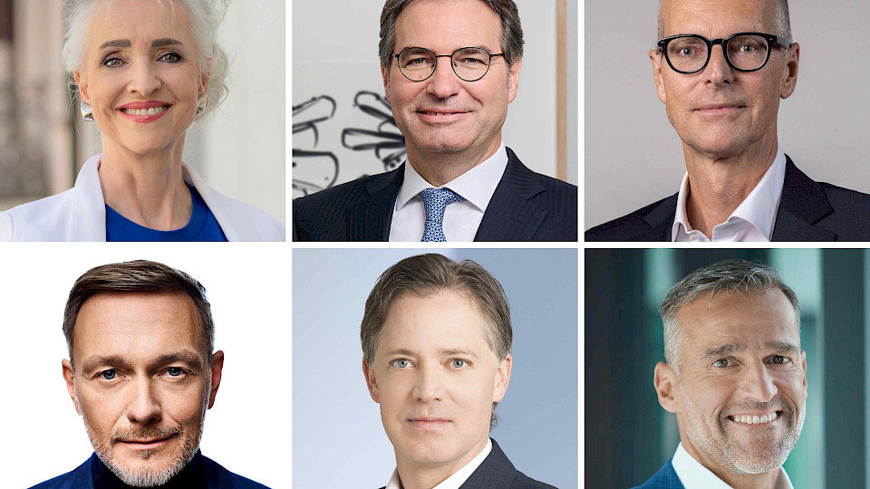 Sechs prominente Köpfe die beim Finance Forum Zürich sprechen werden.