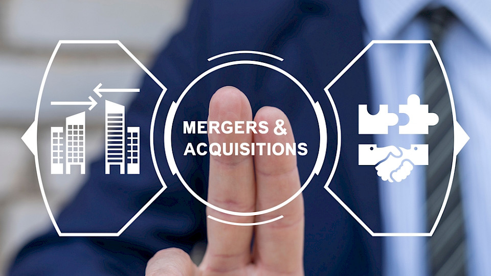 Das Umfeld für Fusionen und Firmenübernahmen bleibt laut Umfrage  unsicher. (Bild Panchenko Vladimir/Shutterstock)