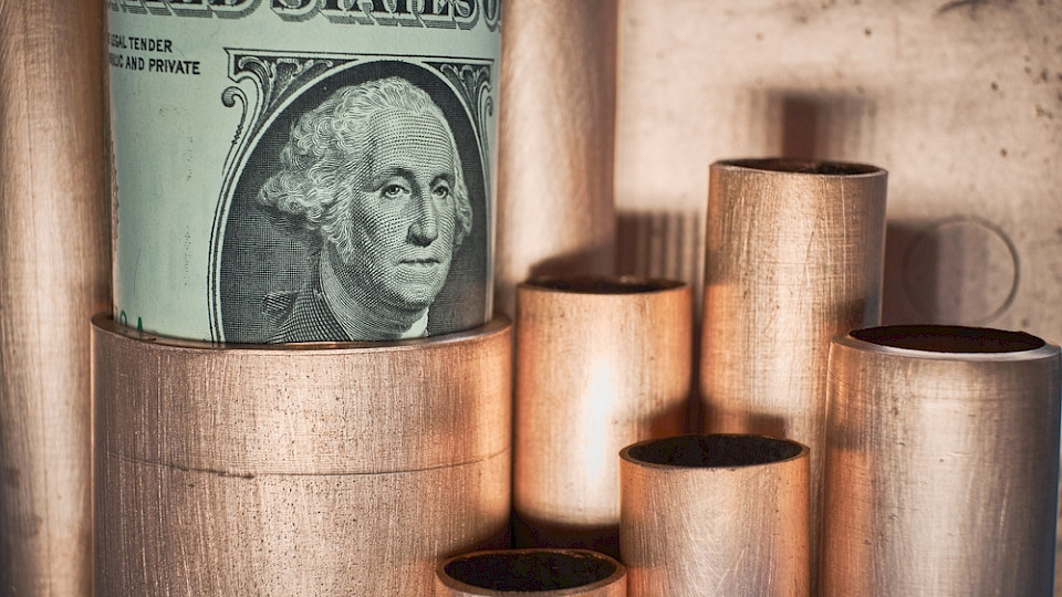 Ein Pfund Kupfer wird in New York nun für 5,7 US-Dollar gehandelt und somit fast 30 Prozent teurer als an der Londoner Metallbörse LME. (Bild Vitezslav Vylicil/Shutterstock)