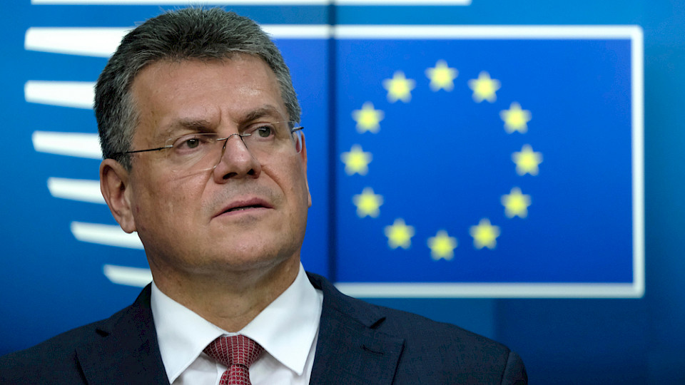 Der zuständige EU-Kommissar Maros Sefcovic spricht von konkreten Gegenmassnahmen. (Bild Alexandros Michailidis/Shutterstock)